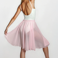 Pink Chiffon Ballet Pull On Skirt - Ballet Rehearsal Skirt - Pirouette Skirt