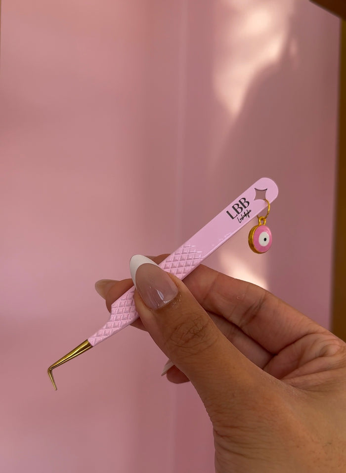 Pink Evil Eye Charm Tweezer 🧿