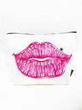 Pink Lips T Bottom Cosmetic Bag