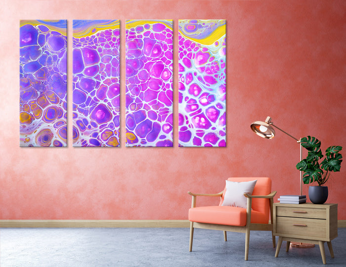 Pink Purple Abstract Canvas Print #1033