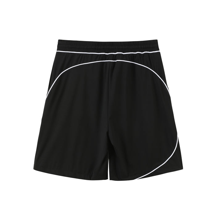 Piped Lux Club Shorts (Black)