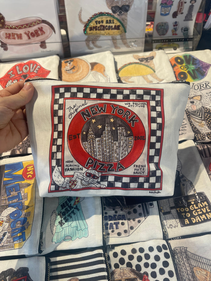 Pizza Box T Bottom Cosmetic Bag