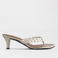 Froggie Shoes Sandals Gold Metallic / 12969 Plaited Sandal - side