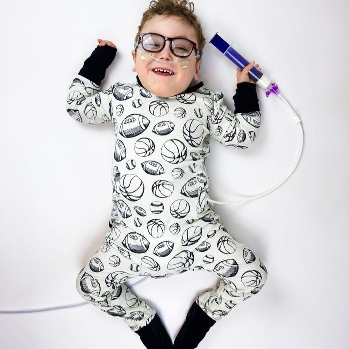 Play Ball Tube Access Day to Night Romper