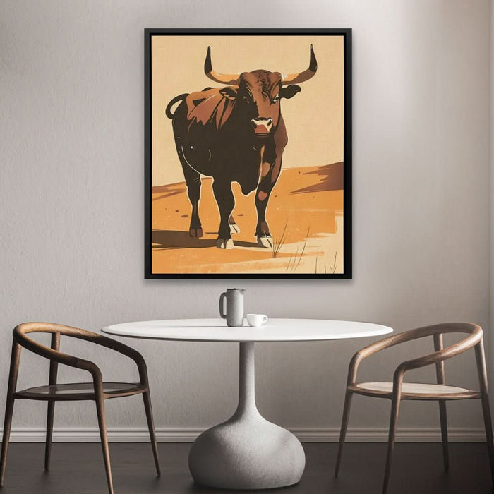 Power in Simplicity - Minimalist Wall Art in Black Frame