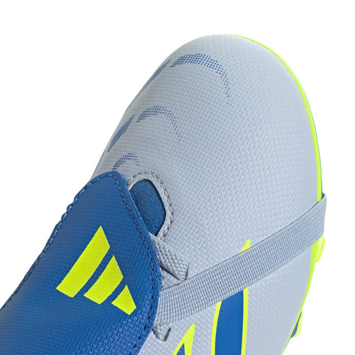 adidas Predator Club Fold-Over Tongue Elastic Laces FG/MG Soccer Cleats | Crystal Sky / Ray Blue / Team Solar Yellow | Kid's
