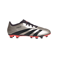 adidas Predator Club Multi-Ground Soccer Cleats | Platinum Metallic-Core Black-Turbo | Men's