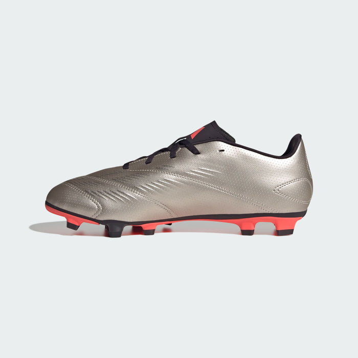adidas Predator Club Multi-Ground Soccer Cleats | Platinum Metallic-Core Black-Turbo | Men's
