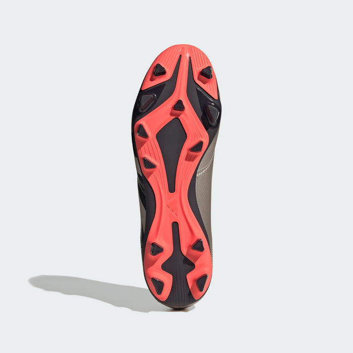 adidas Predator Club Multi-Ground Soccer Cleats | Platinum Metallic-Core Black-Turbo | Men's