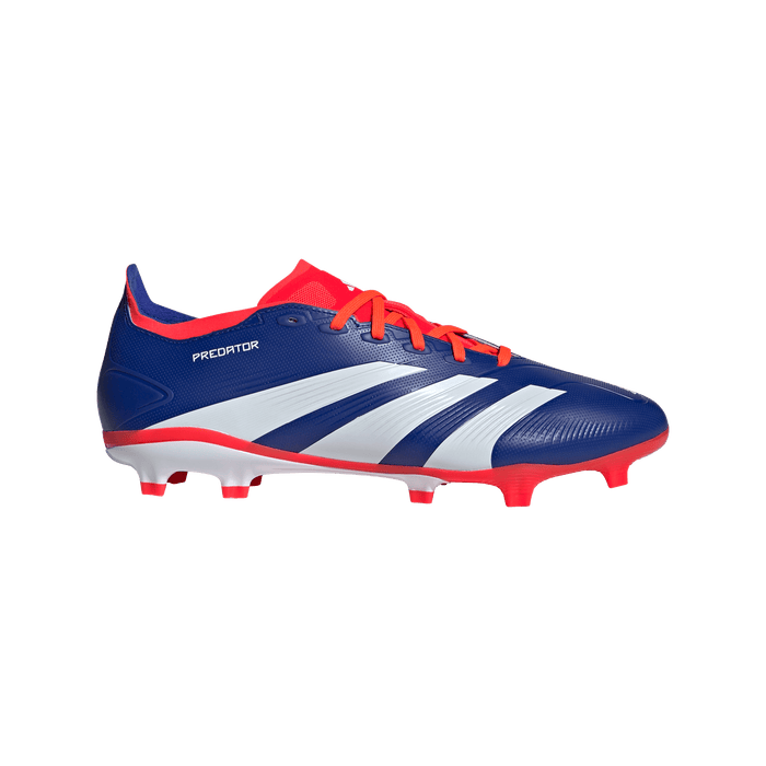 adidas Predator League Firm Ground Soccer Cleats | Lucid Blue-Cloud White-Solar Red | Men's