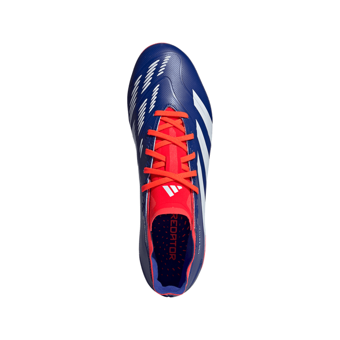 adidas Predator League Firm Ground Soccer Cleats | Lucid Blue-Cloud White-Solar Red | Men's