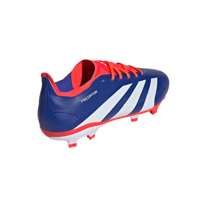 adidas Predator League Firm Ground Soccer Cleats | Lucid Blue-Cloud White-Solar Red | Men's
