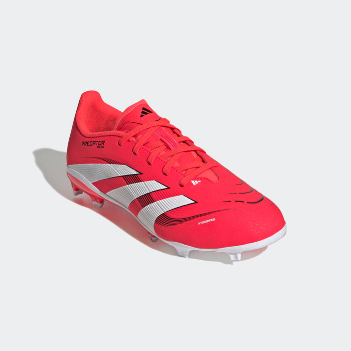 adidas PREDATOR LEAGUE Firm/Multi-Ground Soccer Cleats | Lucid Red-Cloud White-Core Black | Kid's