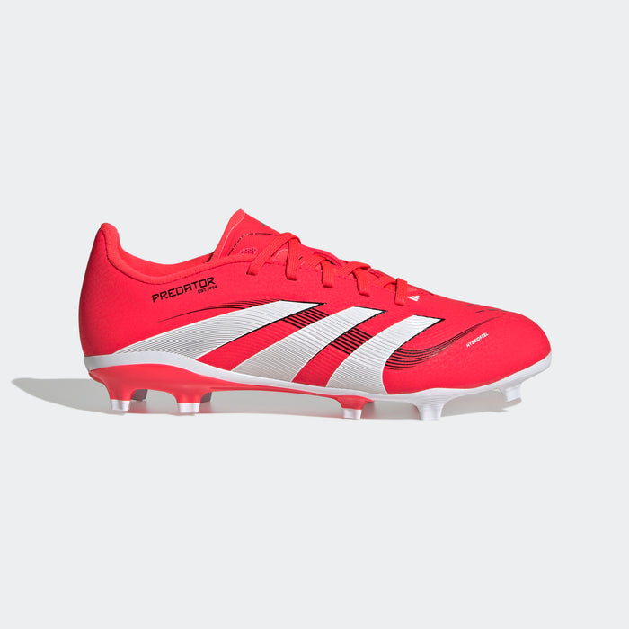 adidas PREDATOR LEAGUE Firm/Multi-Ground Soccer Cleats | Lucid Red-Cloud White-Core Black | Kid's