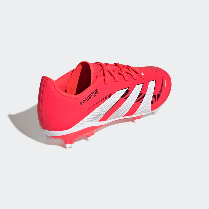 adidas PREDATOR LEAGUE Firm/Multi-Ground Soccer Cleats | Lucid Red-Cloud White-Core Black | Kid's