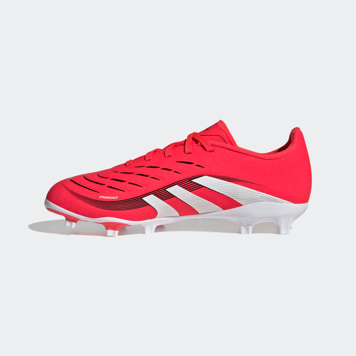 adidas PREDATOR LEAGUE Firm/Multi-Ground Soccer Cleats | Lucid Red-Cloud White-Core Black | Kid's