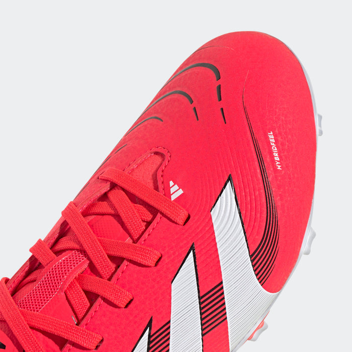 adidas PREDATOR LEAGUE Firm/Multi-Ground Soccer Cleats | Lucid Red-Cloud White-Core Black | Kid's