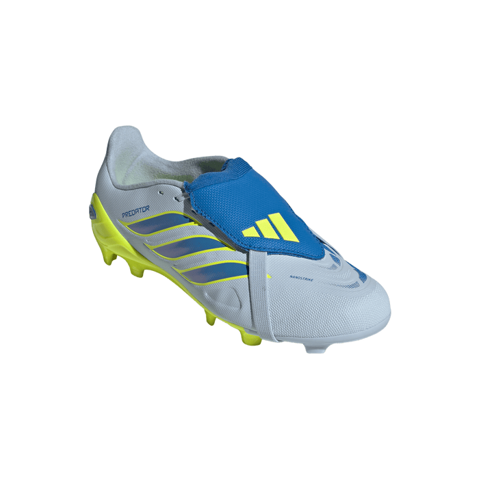 adidas Predator League Fold-Over Tongue FG/MG Soccer Cleats | Crystal Sky / Ray Blue / Team Solar Yellow | Kid's