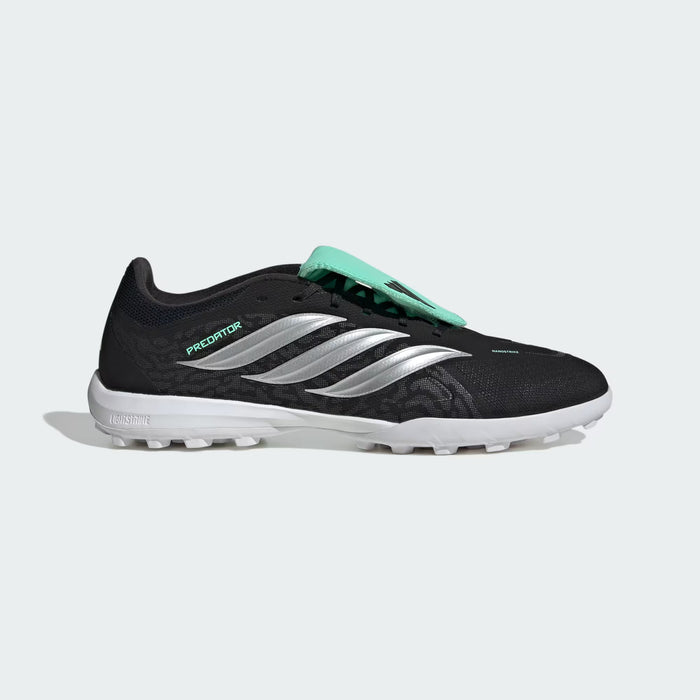 PREDATOR LEAGUE Fold-Over Tongue Turf Football Boots| Black/ Clear Mint | Men's