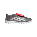 adidas Predator League Fold-Over Tongue Turf Soccer Shoes | Iron Metallic / Zero Metalic / Lucid Red | Men's