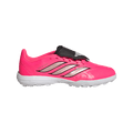 adidas PREDATOR LEAGUE Fold-Over Tongue Turf Soccer Shoes | Solar Pink / Core Black / White | Kid's