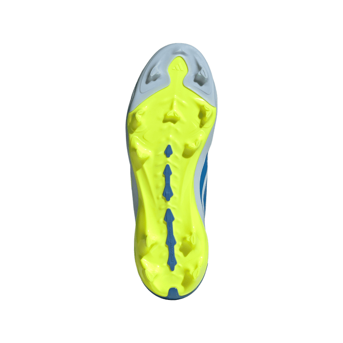 adidas Predator League Laceless FG Soccer Cleats | Crystal Sky / Ray Blue / Team Solar Yellow | Kid's