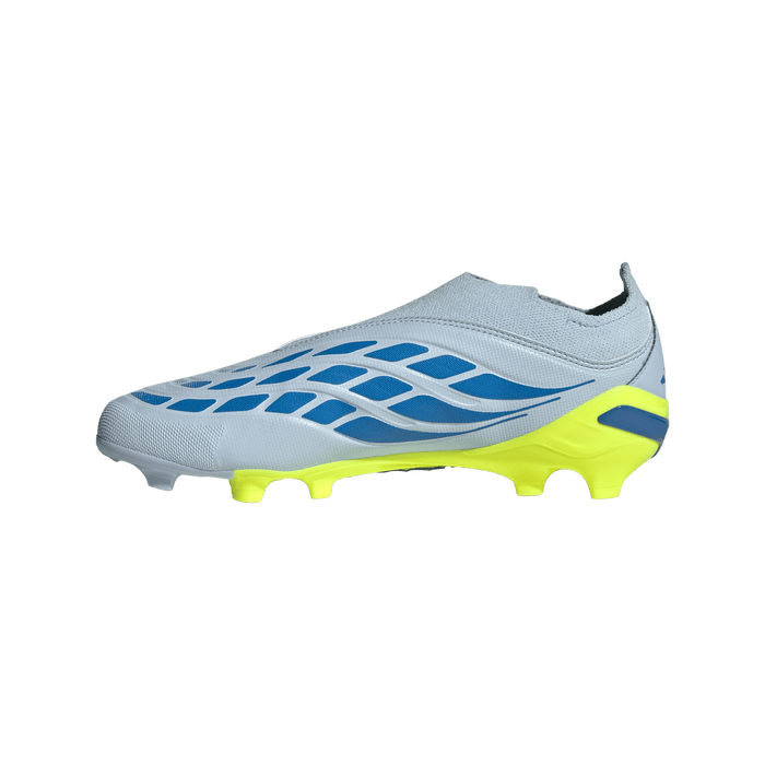 adidas Predator League Laceless FG Soccer Cleats | Crystal Sky / Ray Blue / Team Solar Yellow | Kid's