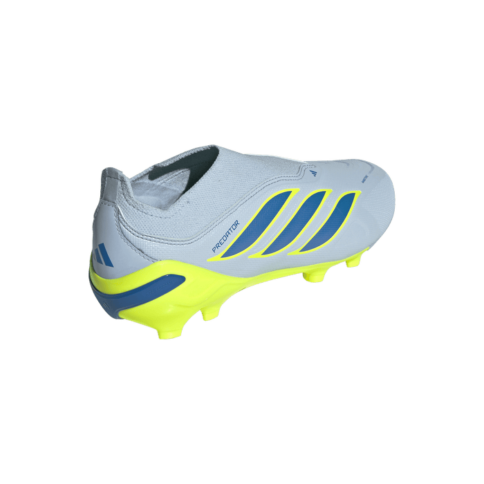 adidas Predator League Laceless FG Soccer Cleats | Crystal Sky / Ray Blue / Team Solar Yellow | Kid's