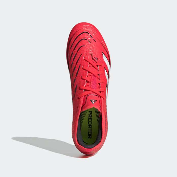 adidas Predator Pro Firm Ground Boots | Lucid Red-Cloud White | Men's