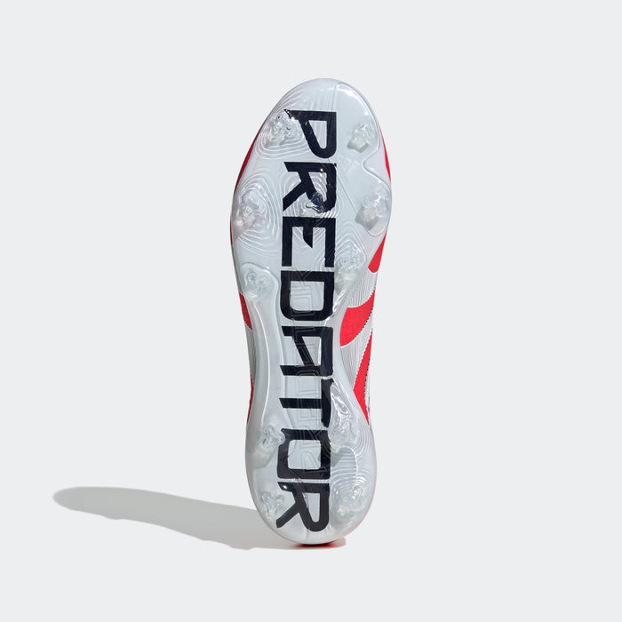 adidas Predator Pro Firm Ground Boots | Lucid Red-Cloud White | Men's