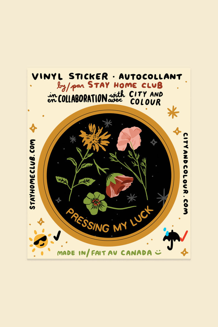 Pressing my Luck Vinyl Sticker