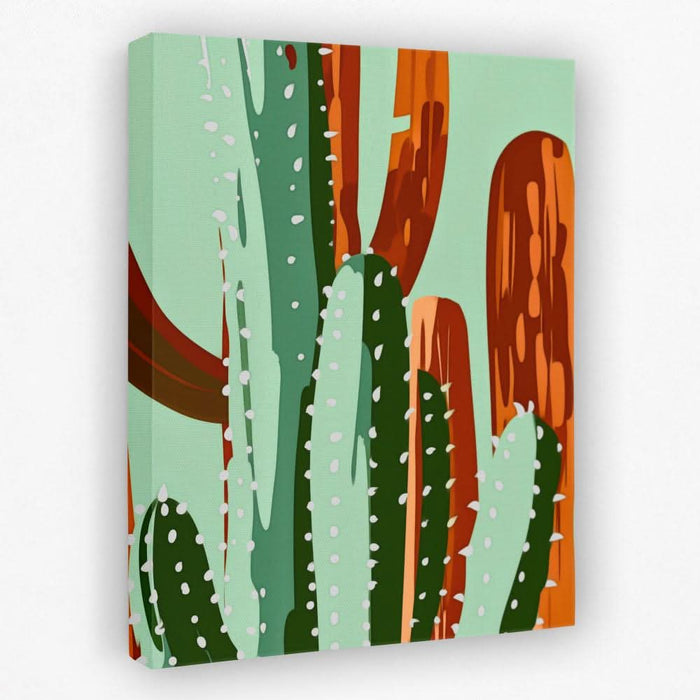 Prickly Patterns - Arizona Canvas Wall Art