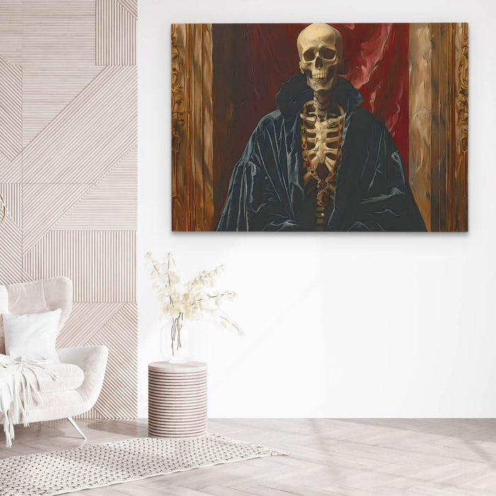 Prince of Darkness - Macabre Wall Art in Black Frame