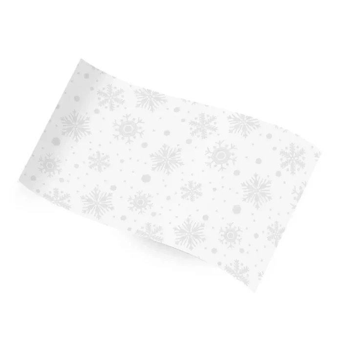 Printed Tissue Paper - White Snowflakes - RC-1017
