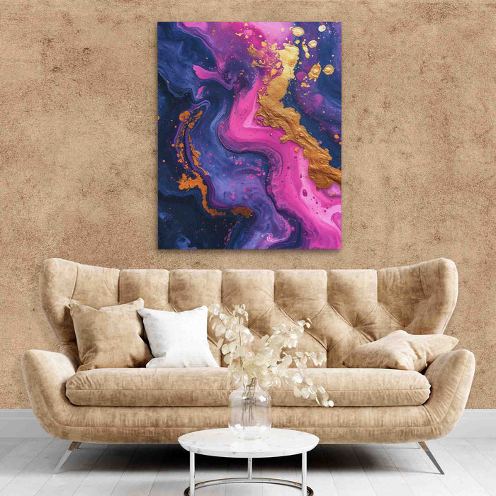 Purple and Pink Abstract - Luxury Wall Art