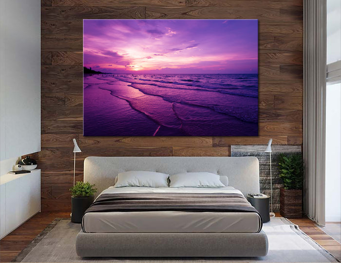 Purple Sunset Canvas Print #7011