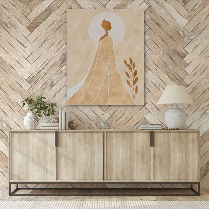 Queen of Highlands - Beige Canvas Print