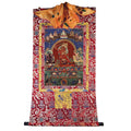 Rakta Yamari-Krodharaja - 15th Century Old Version - Tibetan thangka painting, detailed view