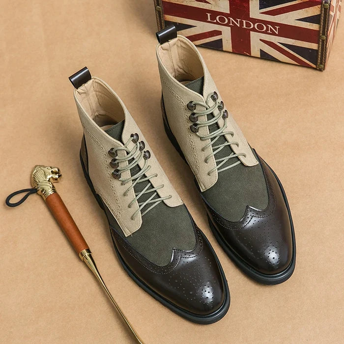 Ramon Adams Leather Lace-up Boots