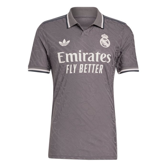 adidas Real Madrid 24/25 Authentic Third Jersey | Gray-Charcoal | Men's