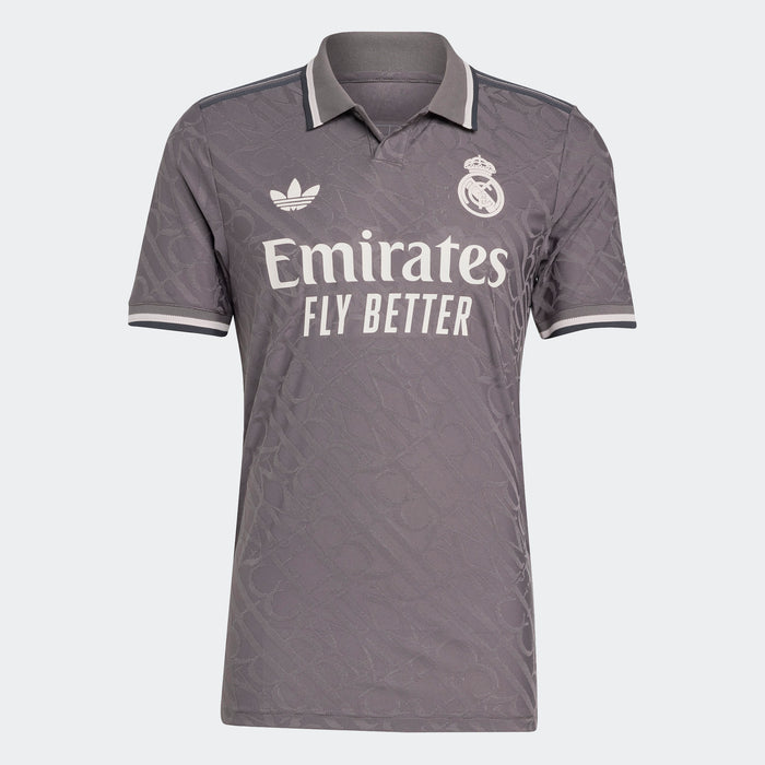 adidas Real Madrid 24/25 Authentic Third Jersey | Gray-Charcoal | Men's