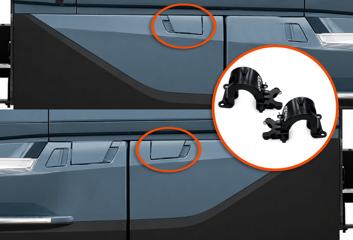 Rear Fairing Access Panel Support Brackets Set 2025+ Volvo VNL New