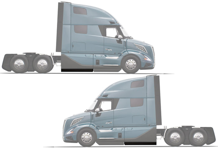 Rear Fairing Panel Extensions Set 2025+ Volvo VNL New