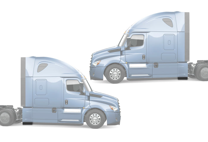Rear Panels Stripes Short Set 2018+ Freightliner Cascadia 116 126