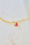 Red Crystal Heart Bracelet