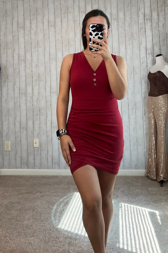 Red Fitted Dress