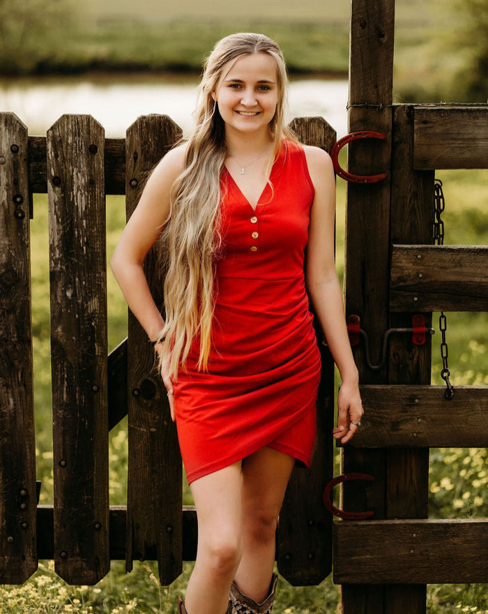 Red Fitted Dress