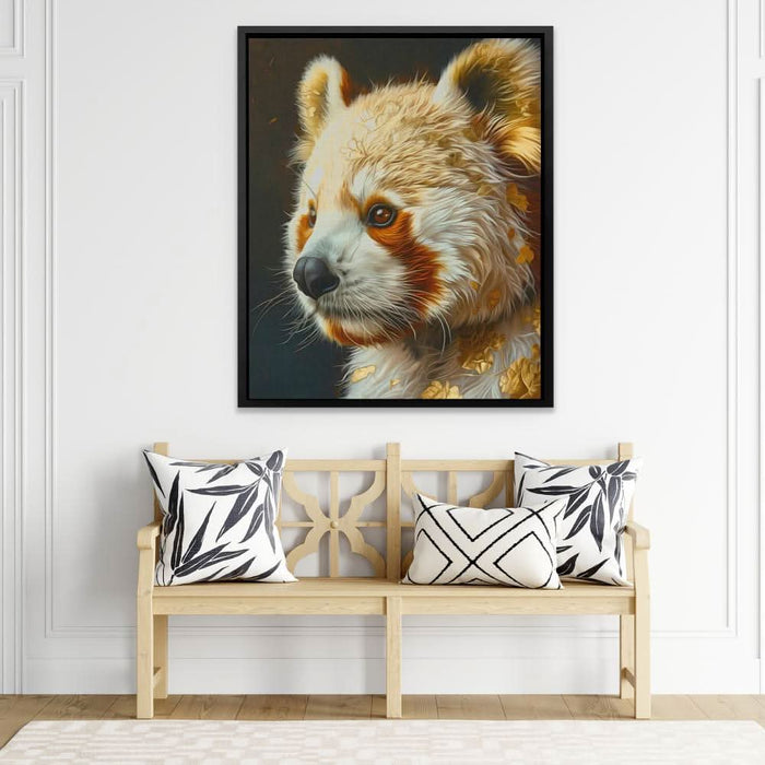 Red Panda Bliss - Brown Wall Art for Home Office