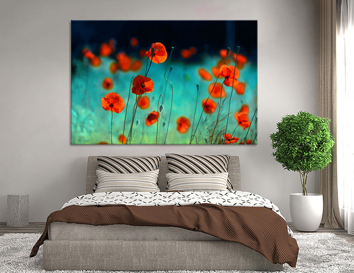 Red Poppy Canvas Print #7501
