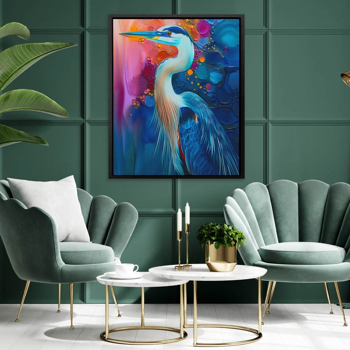 Regal Resplendence - Blue Canvas Wall Art